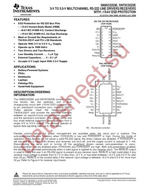 SN65C3223EDB datasheet  